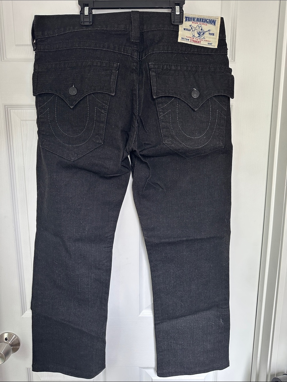 True Religion Men’s Black Straight Leg Jeans
